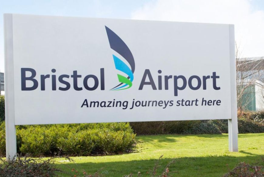 the sign for bristol aiport